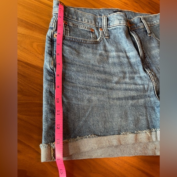 J.Crew High-Rise Jean Shorts, Size 32, Raw Cuffed Hem - Picture 10 of 10